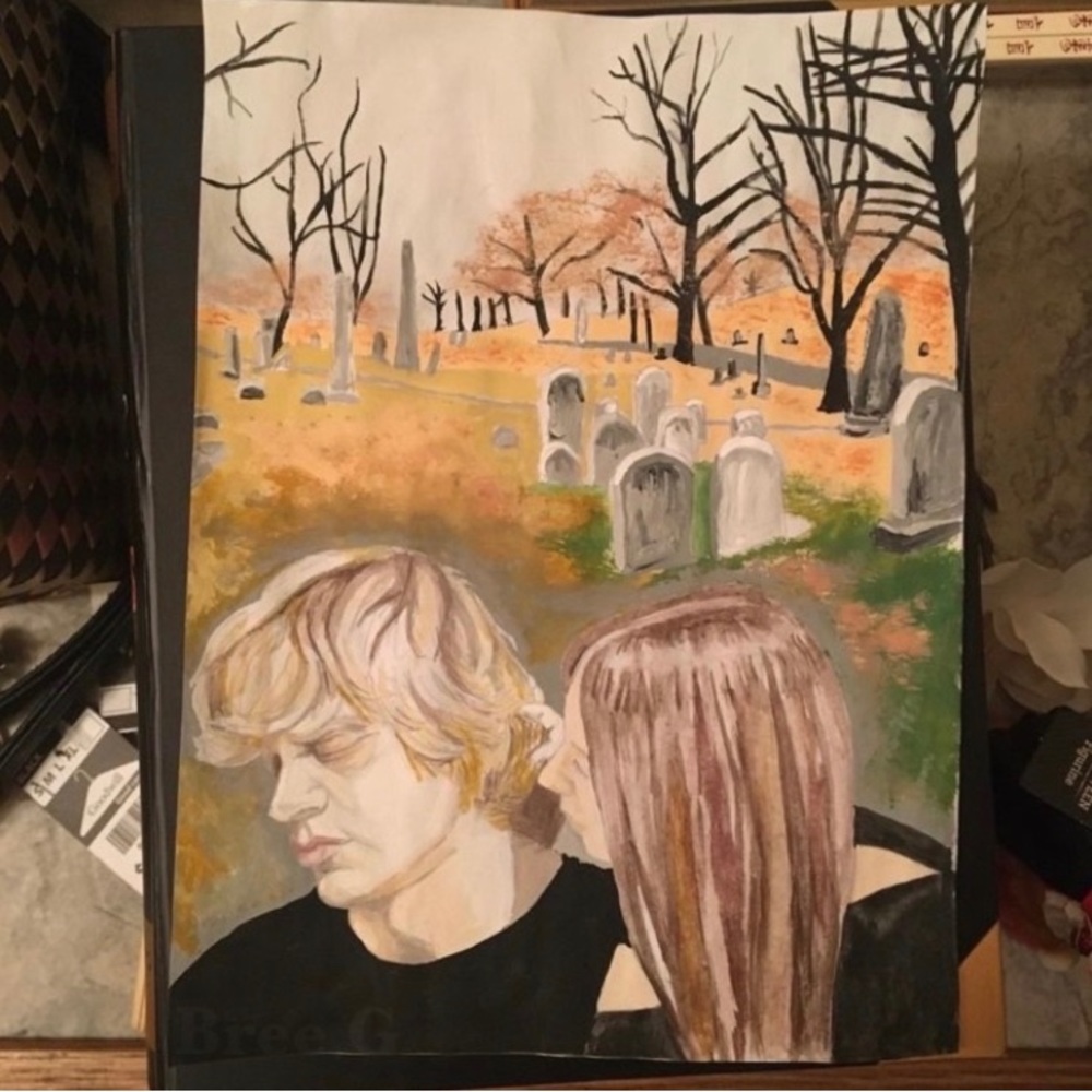 NEW ORIGINAL "CEMETERY" AMERICAN
HORROR STORY COVEN WITCH ART PRINT